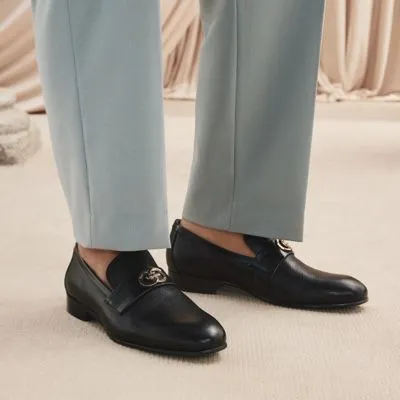Men Montecarlo Black Leather Embossed Aldo Loafers and SlipOns Men Montecarlo Black Leather Embossed Aldo Loafers and SlipOns