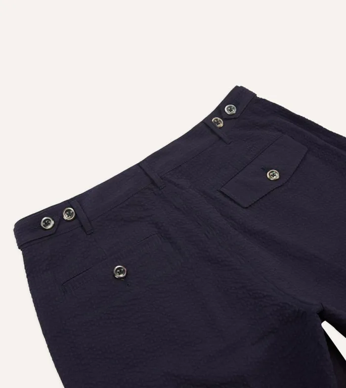 Men Navy Seersucker Games Trousers Drake039s Trousers