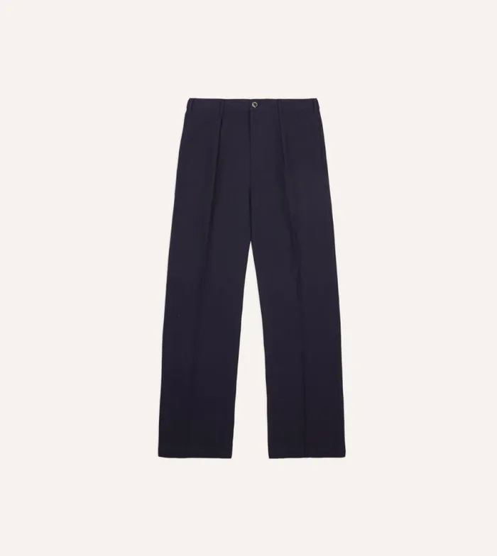 Men Navy Seersucker Games Trousers Drake039s Trousers