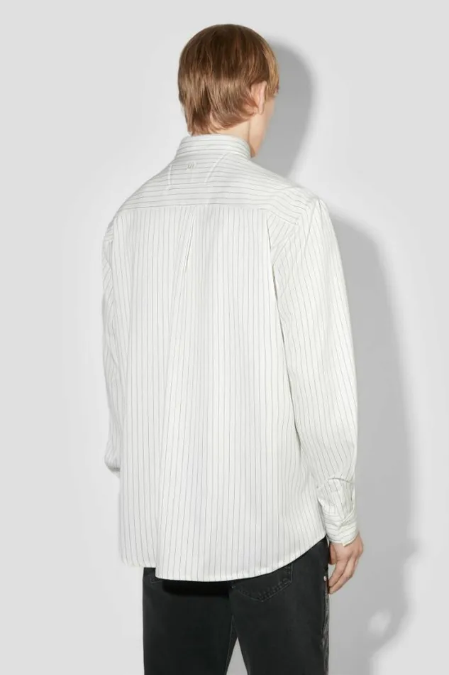 Men Office Pinstripe Shirt MISBHV Tops