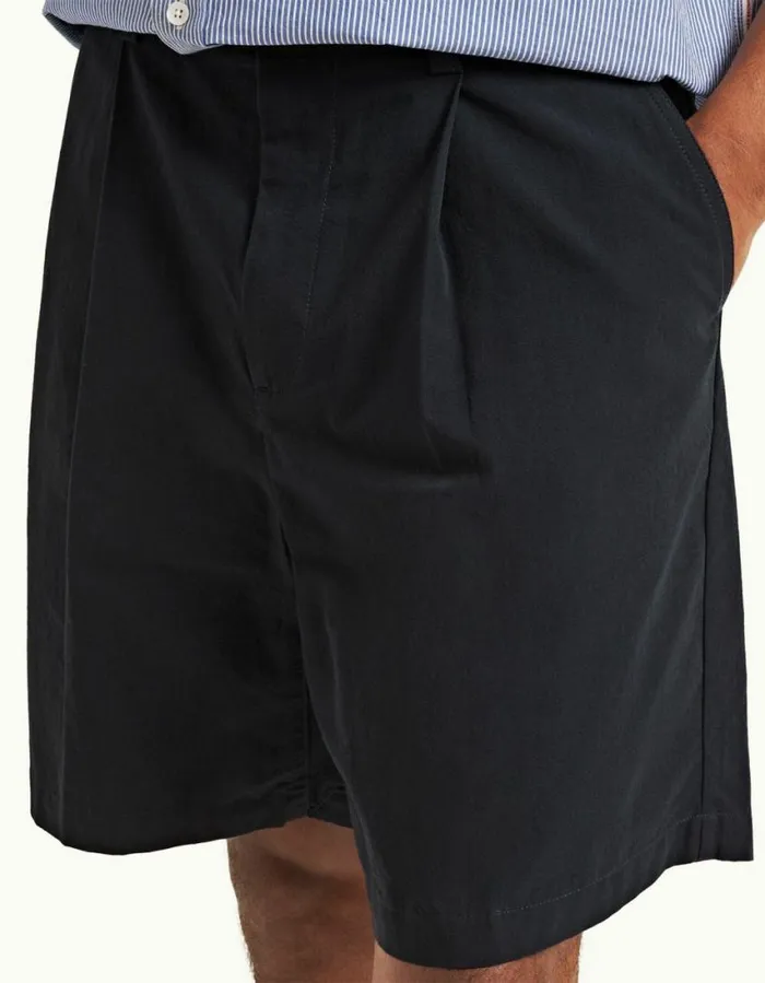 Men Orlebar Brown Day Shorts Aston Pleated Night Iris