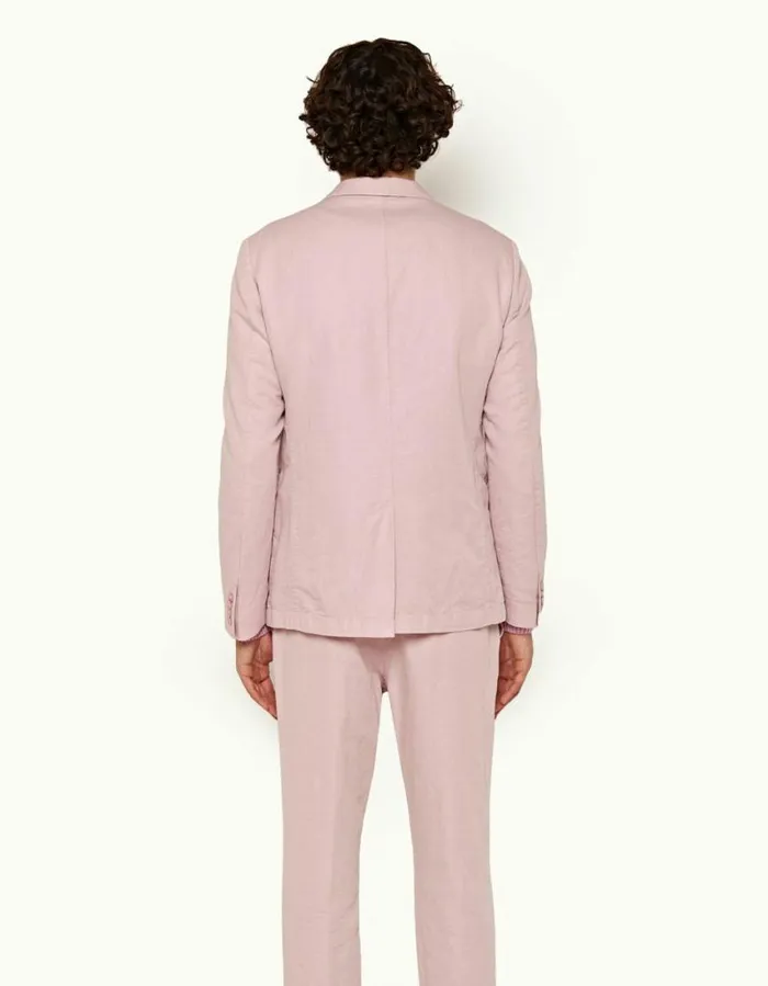 Men Orlebar Brown Jackets and Outerwear Ullock Linen Conch Pink
