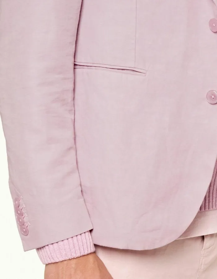 Men Orlebar Brown Jackets and Outerwear Ullock Linen Conch Pink