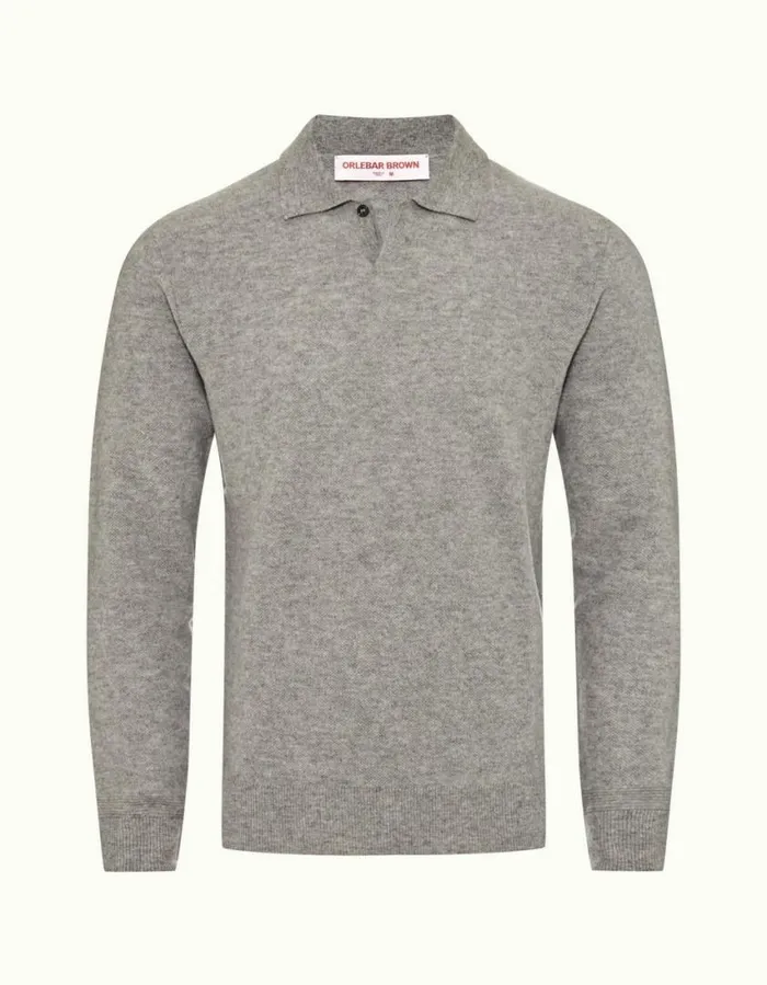 Men Orlebar Brown Knitwear Bruno Cashmere Cinder