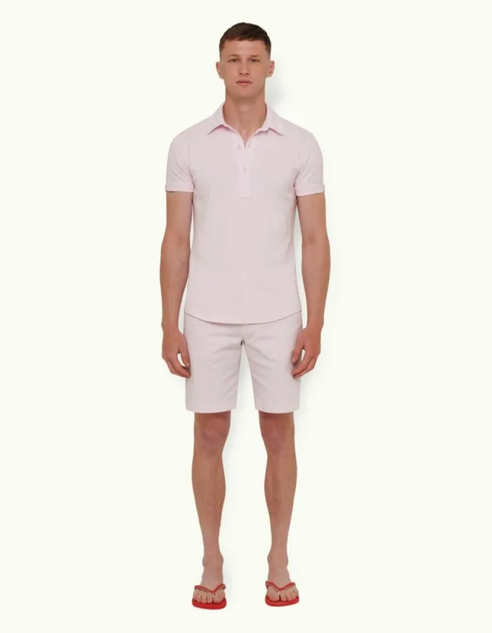 Men Orlebar Brown Polo Shirts Sebastian Conch Pink