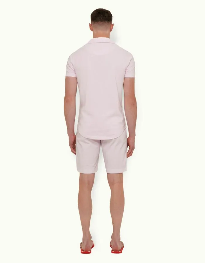 Men Orlebar Brown Polo Shirts Sebastian Conch Pink