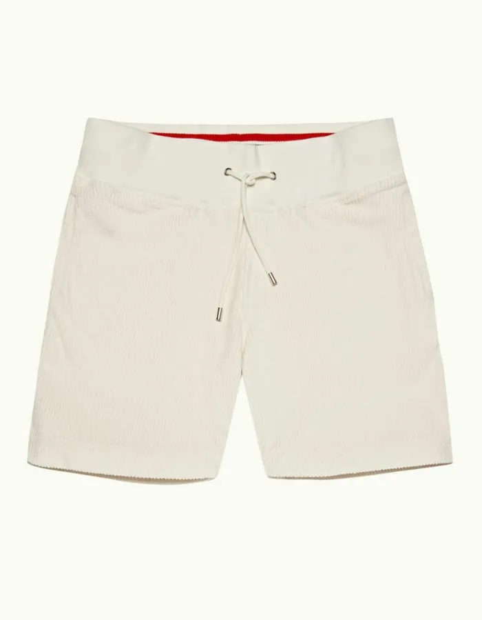 Men Orlebar Brown Sweats Afador Towelling White Sand