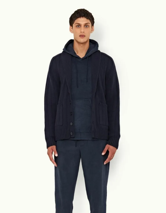 Men Orlebar Brown Sweats Blaine Fleece Night Iris
