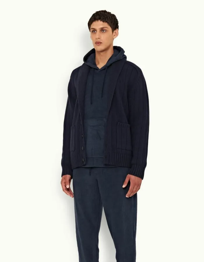 Men Orlebar Brown Sweats Blaine Fleece Night Iris