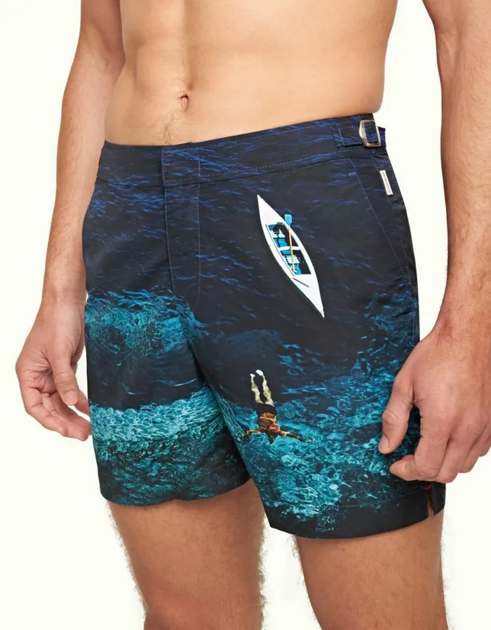 Men Orlebar Brown Swim Shorts Bulldog Deep Sea