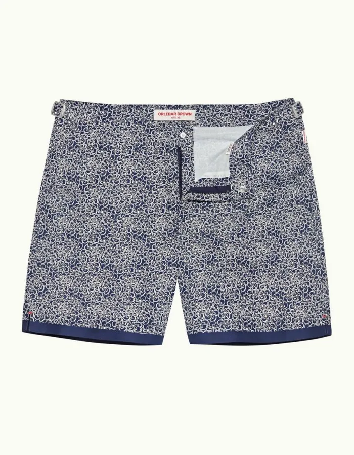 Men Orlebar Brown Swim Shorts Bulldog Midnight Navy