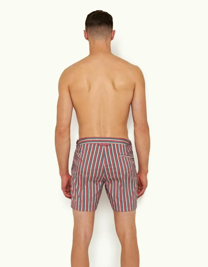 Men Orlebar Brown Swim Shorts Bulldog Summer Redmarina Aqua