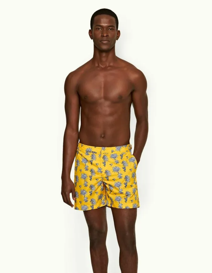 Men Orlebar Brown Swim Shorts Bulldog Toucan Palm