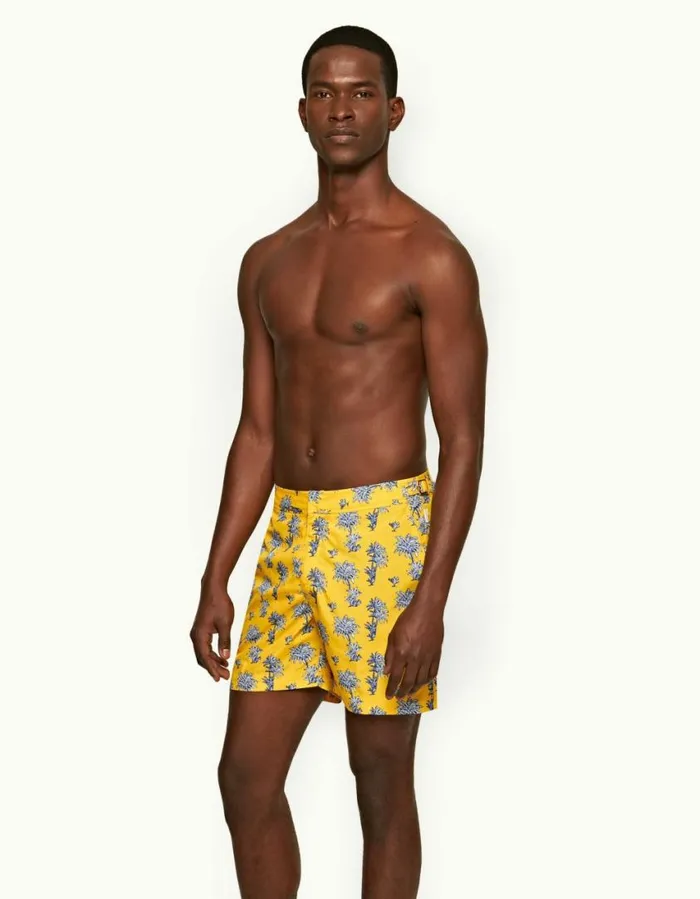 Men Orlebar Brown Swim Shorts Bulldog Toucan Palm