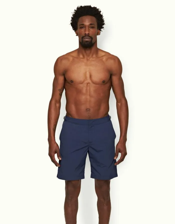 Men Orlebar Brown Swim Shorts Dane Lagoon Blue