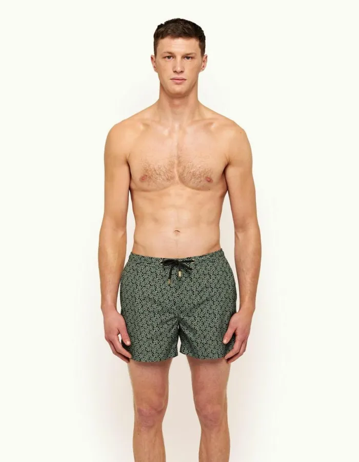 Men Orlebar Brown Swim Shorts Setter X Blackracing Green