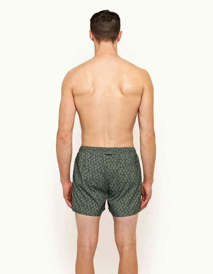 Men Orlebar Brown Swim Shorts Setter X Blackracing Green