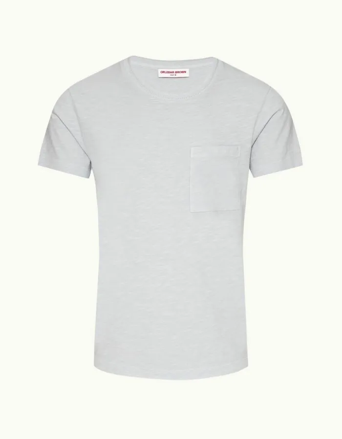 Men Orlebar Brown TShirts Ob Classic Serenity Blue