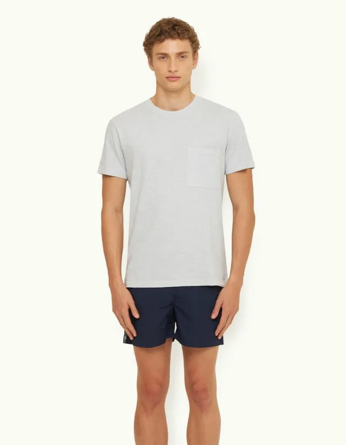 Men Orlebar Brown TShirts Ob Classic Serenity Blue