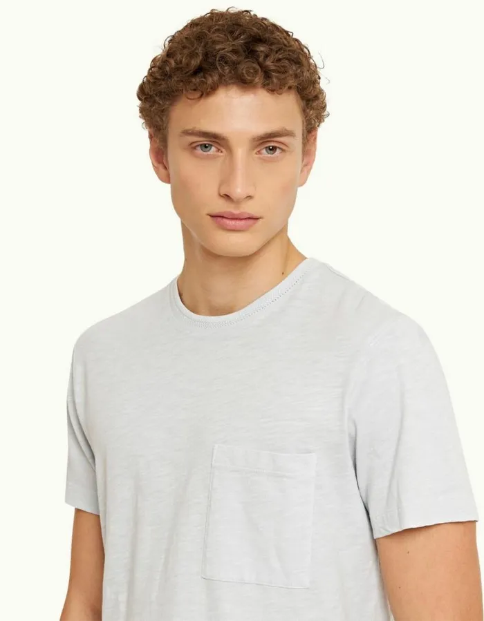 Men Orlebar Brown TShirts Ob Classic Serenity Blue