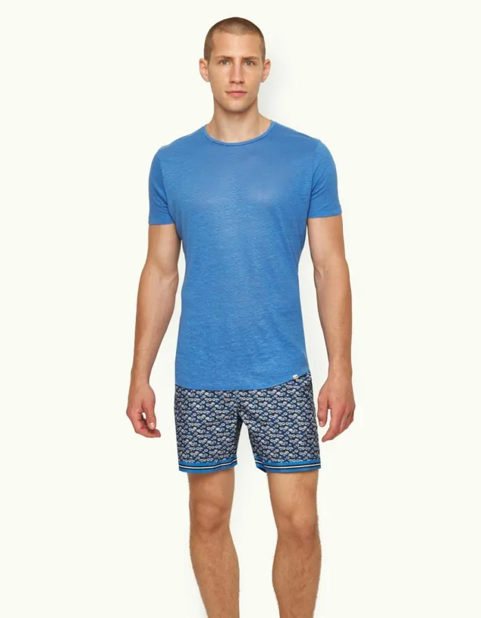 Men Orlebar Brown TShirts ObT Linen Tidal