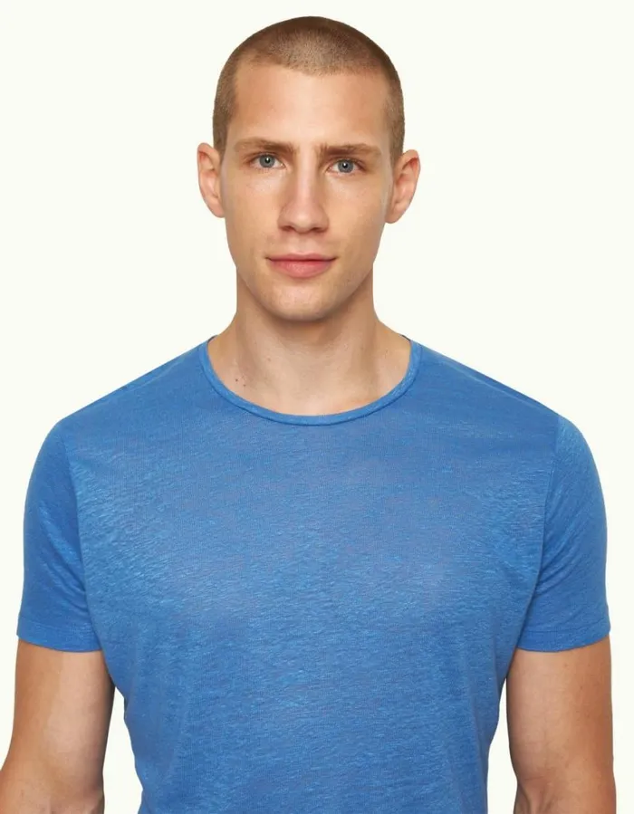 Men Orlebar Brown TShirts ObT Linen Tidal