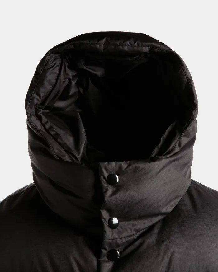 Men Puffer Gilet In Black Nylon Bally Coats and Jackets