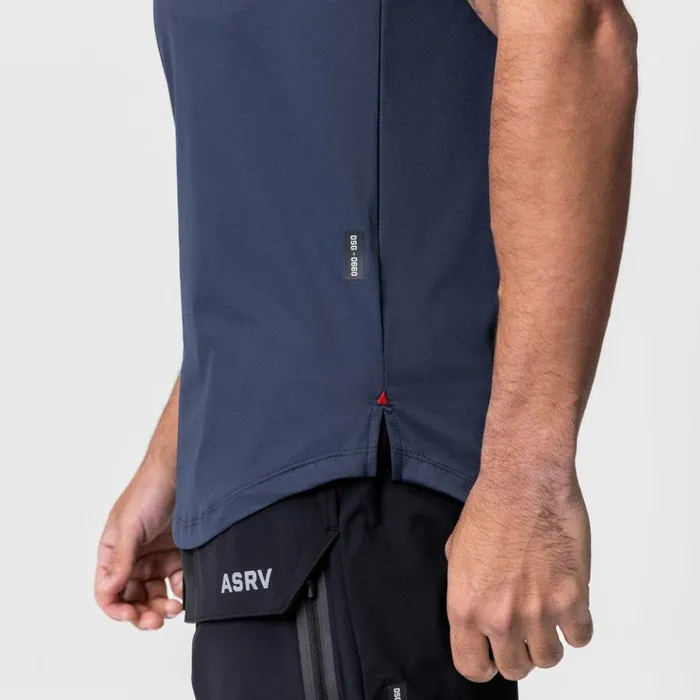 Men Short Sleeves ASRV AeroSilver Established Tee Navy 034box Logo034