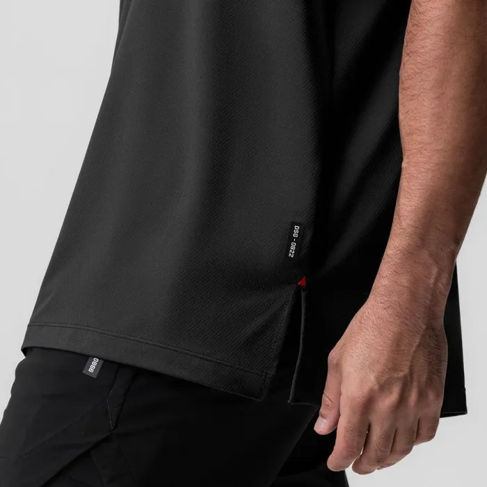 Men Short Sleeves ASRV AeroSilver Oversized Tee Black