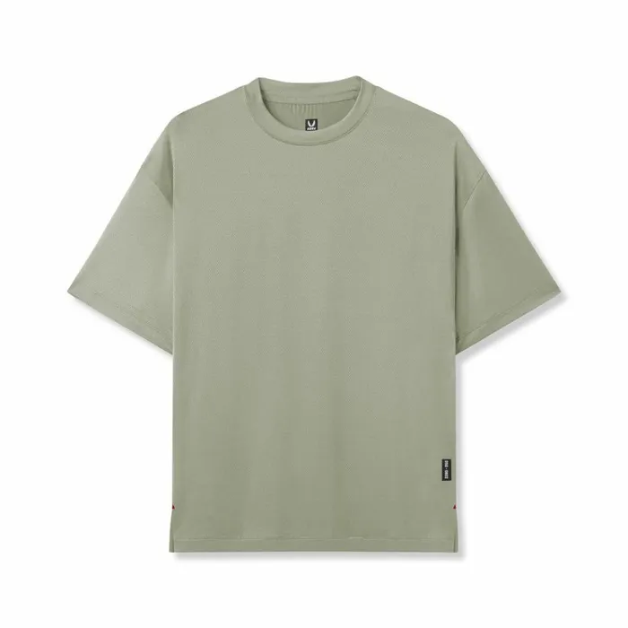 Men Short Sleeves ASRV AeroSilver Oversized Tee Sage