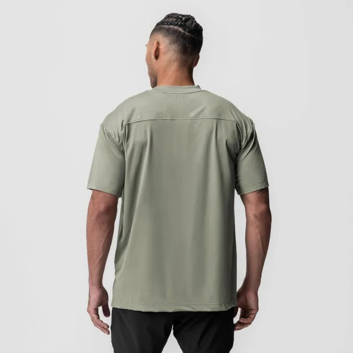 Men Short Sleeves ASRV AeroSilver Oversized Tee Sage