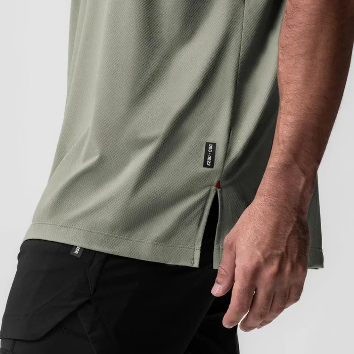 Men Short Sleeves ASRV AeroSilver Oversized Tee Sage