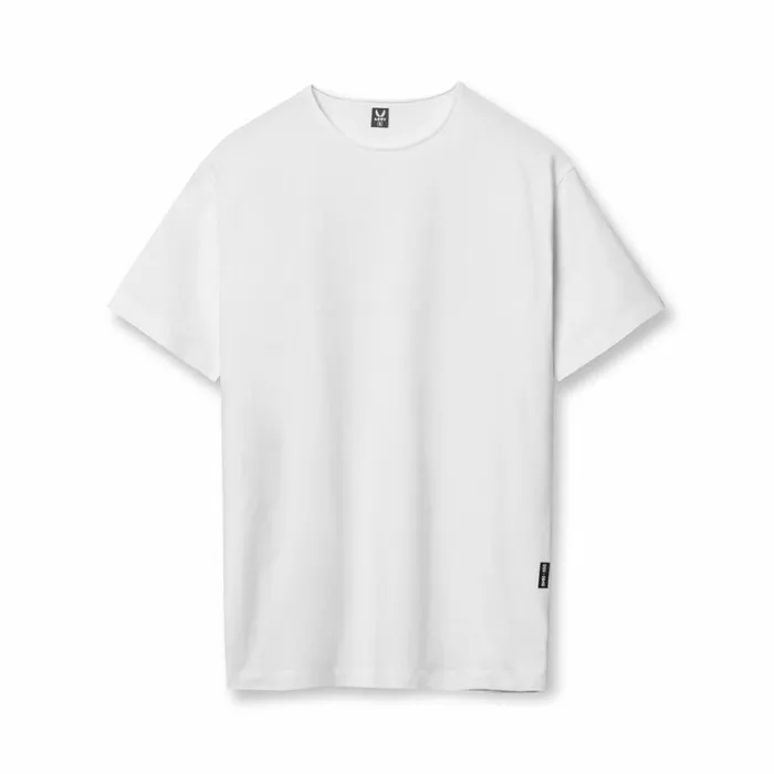 Men Short Sleeves ASRV CottonPlus Standard Mesh Back Tee White