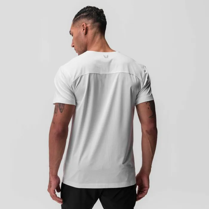 Men Short Sleeves ASRV CottonPlus Standard Mesh Back Tee White