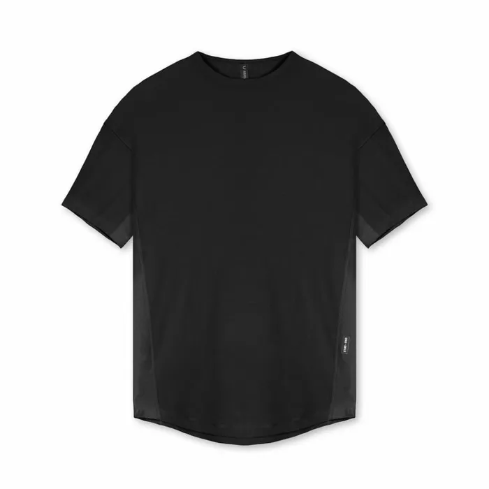 Men Short Sleeves ASRV CottonPlus Vented Tee Black