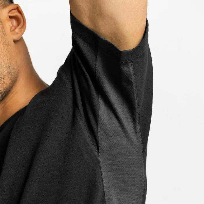 Men Short Sleeves ASRV CottonPlus Vented Tee Black
