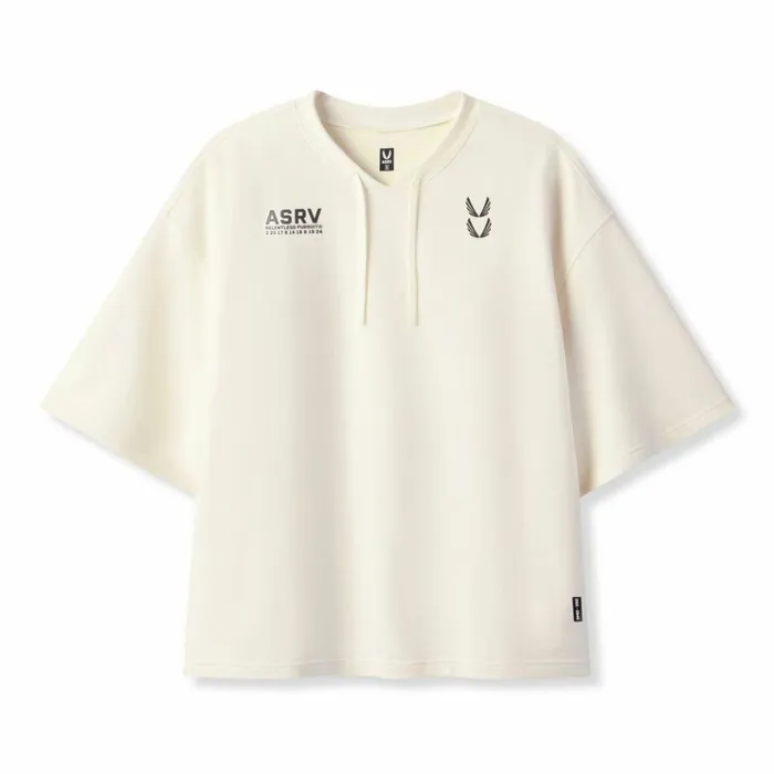 Men Short Sleeves ASRV MicroTerry WarmUp Tee Cream