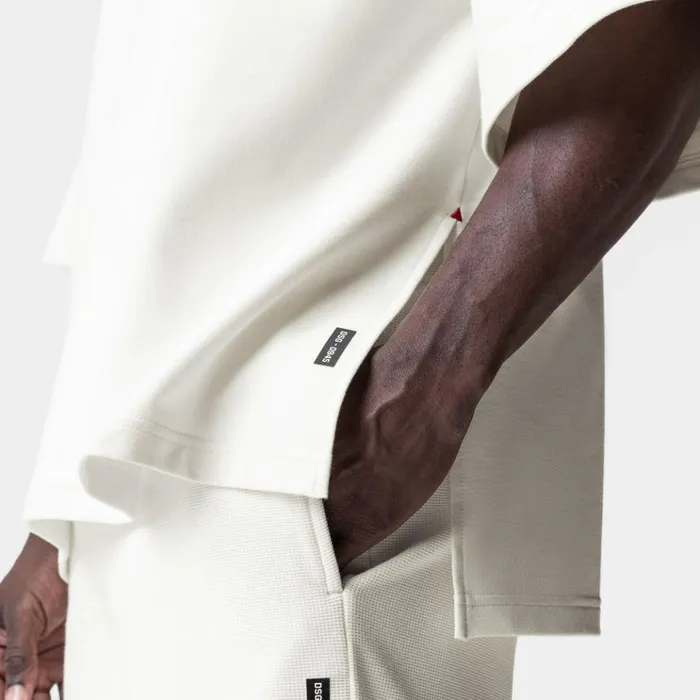 Men Short Sleeves ASRV MicroTerry WarmUp Tee Cream