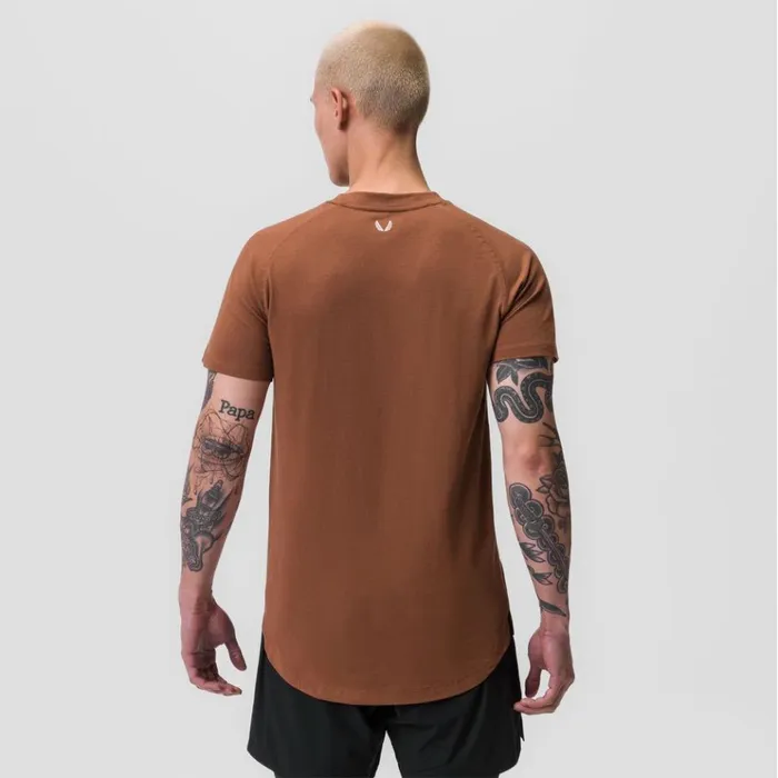 Men Short Sleeves ASRV Supima Established Tee Rust