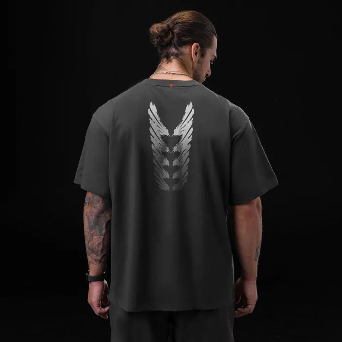 Men Short Sleeves ASRV Tech Essential Relaxed Tee Space Grey 034brush Stroke034