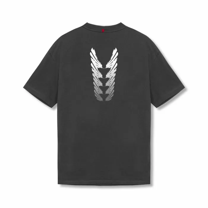 Men Short Sleeves ASRV Tech Essential Relaxed Tee Space Grey 034brush Stroke034