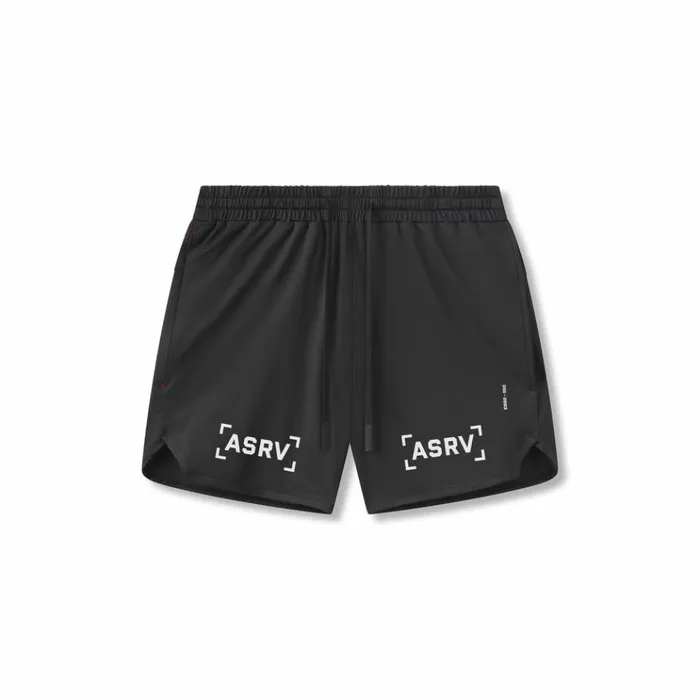 Men Shorts ASRV AeroSilver 5034 Linerless Short Black 034brackets034