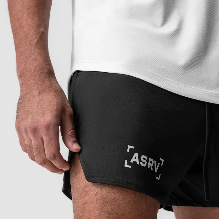 Men Shorts ASRV AeroSilver 5034 Linerless Short Black 034brackets034