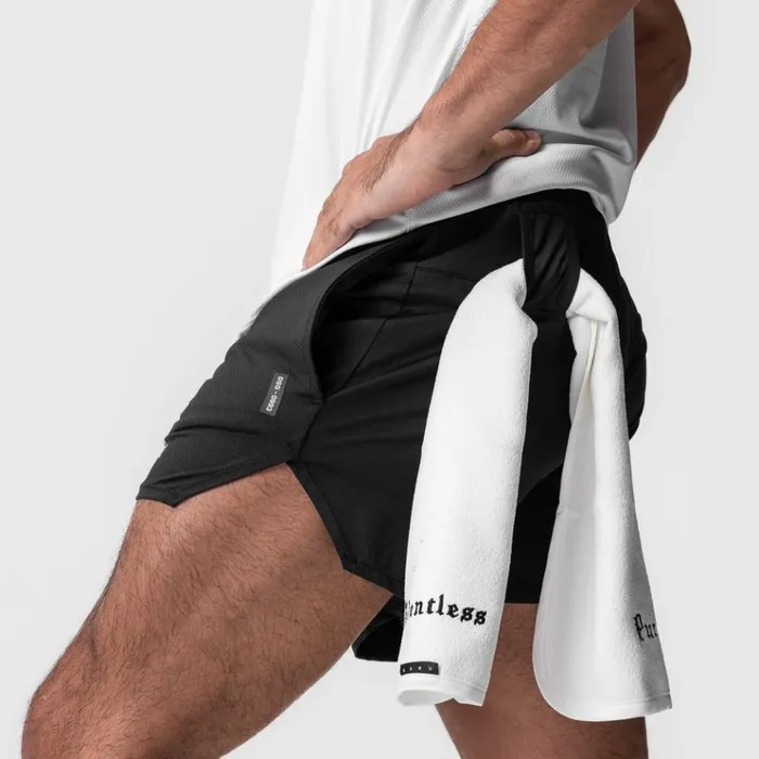 Men Shorts ASRV AeroSilver 5034 Linerless Short Black 034brackets034
