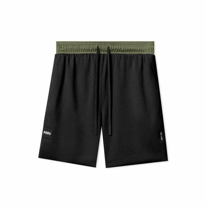 Men Shorts ASRV SilverPlus Mesh Reversible Short Oliveblack
