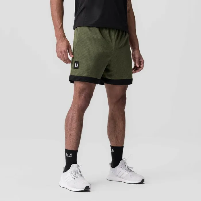 Men Shorts ASRV SilverPlus Mesh Reversible Short Oliveblack