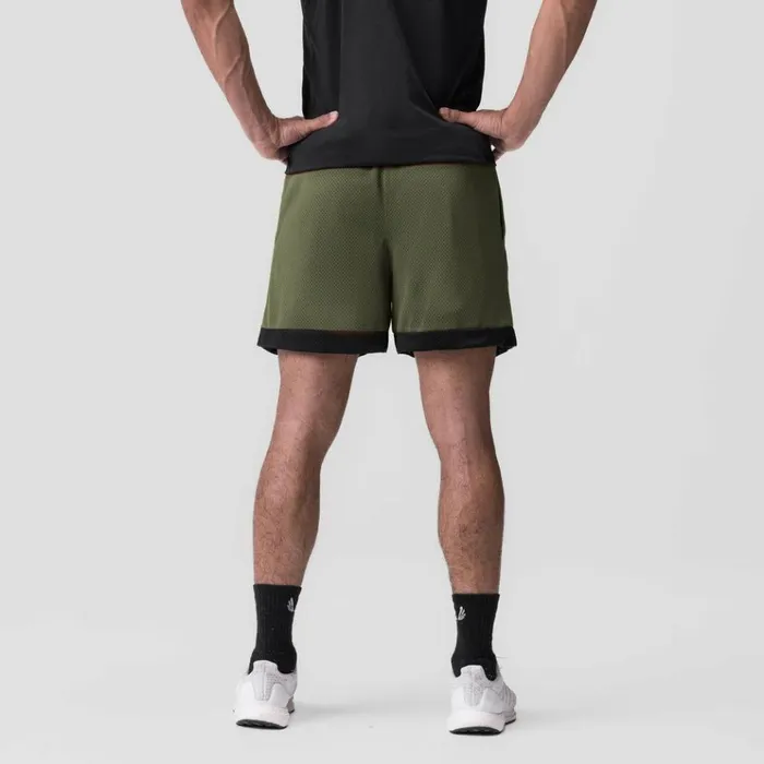 Men Shorts ASRV SilverPlus Mesh Reversible Short Oliveblack