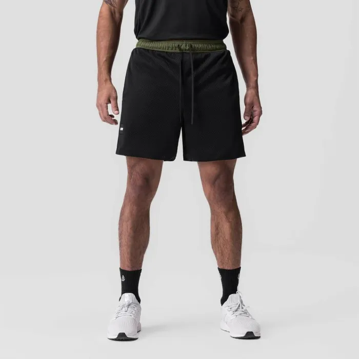 Men Shorts ASRV SilverPlus Mesh Reversible Short Oliveblack