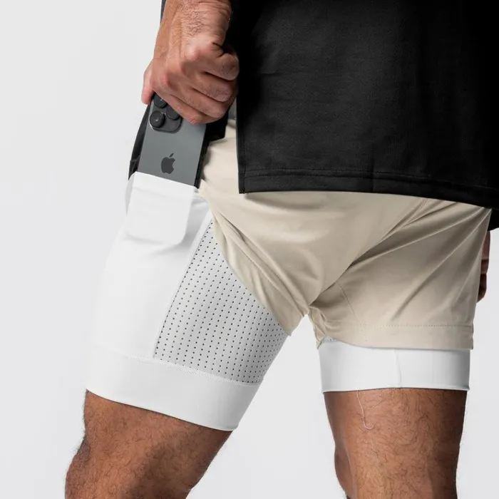 Men Shorts ASRV TETRALITE 5034 Liner Short Sand Smokewhite