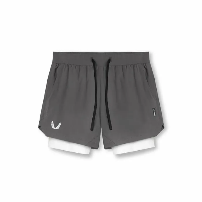 Men Shorts ASRV TetraLite 5034 Liner Short Space Grey White White 034wings034